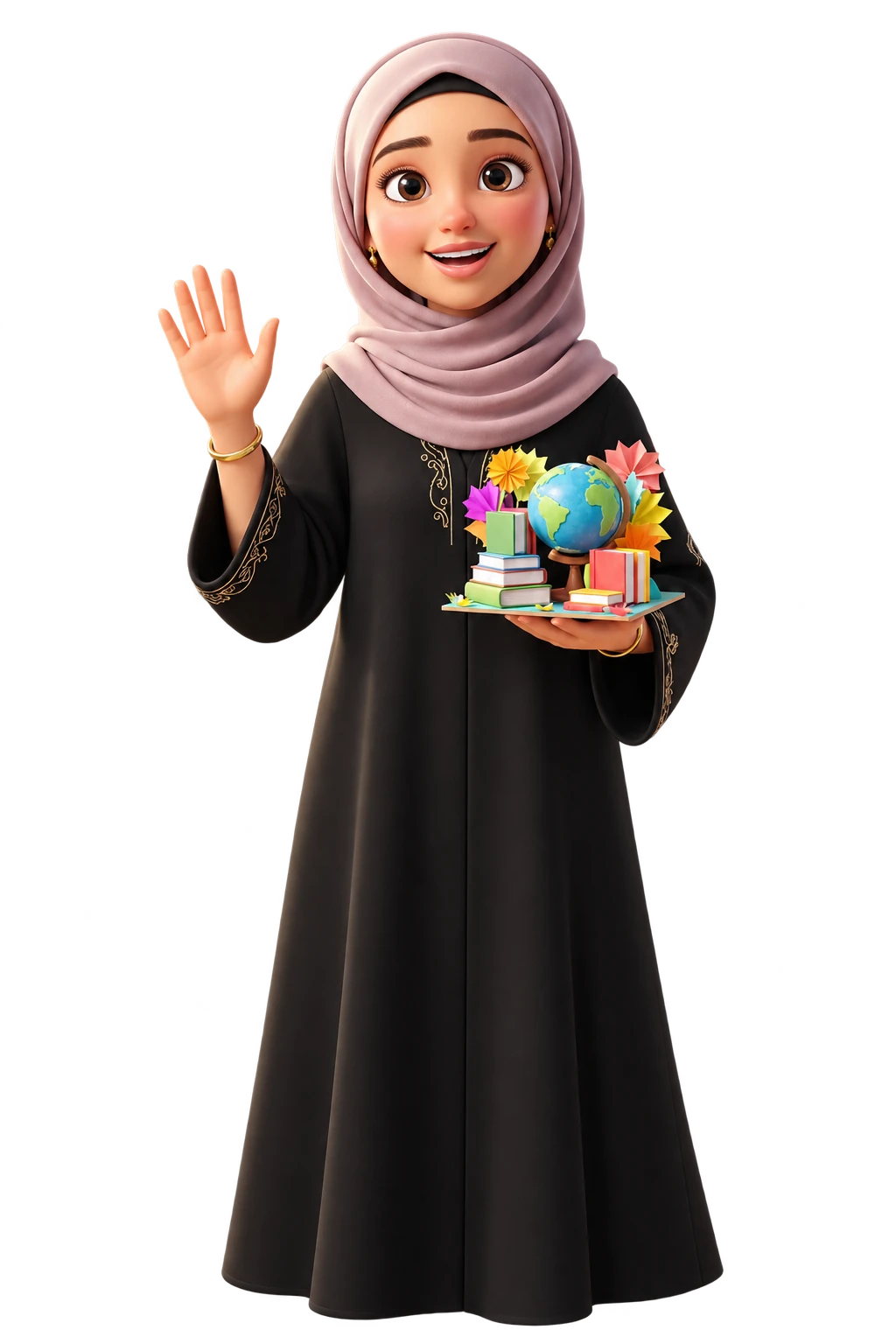 شخصية إنجاز، معلمة إماراتية مرسومة
